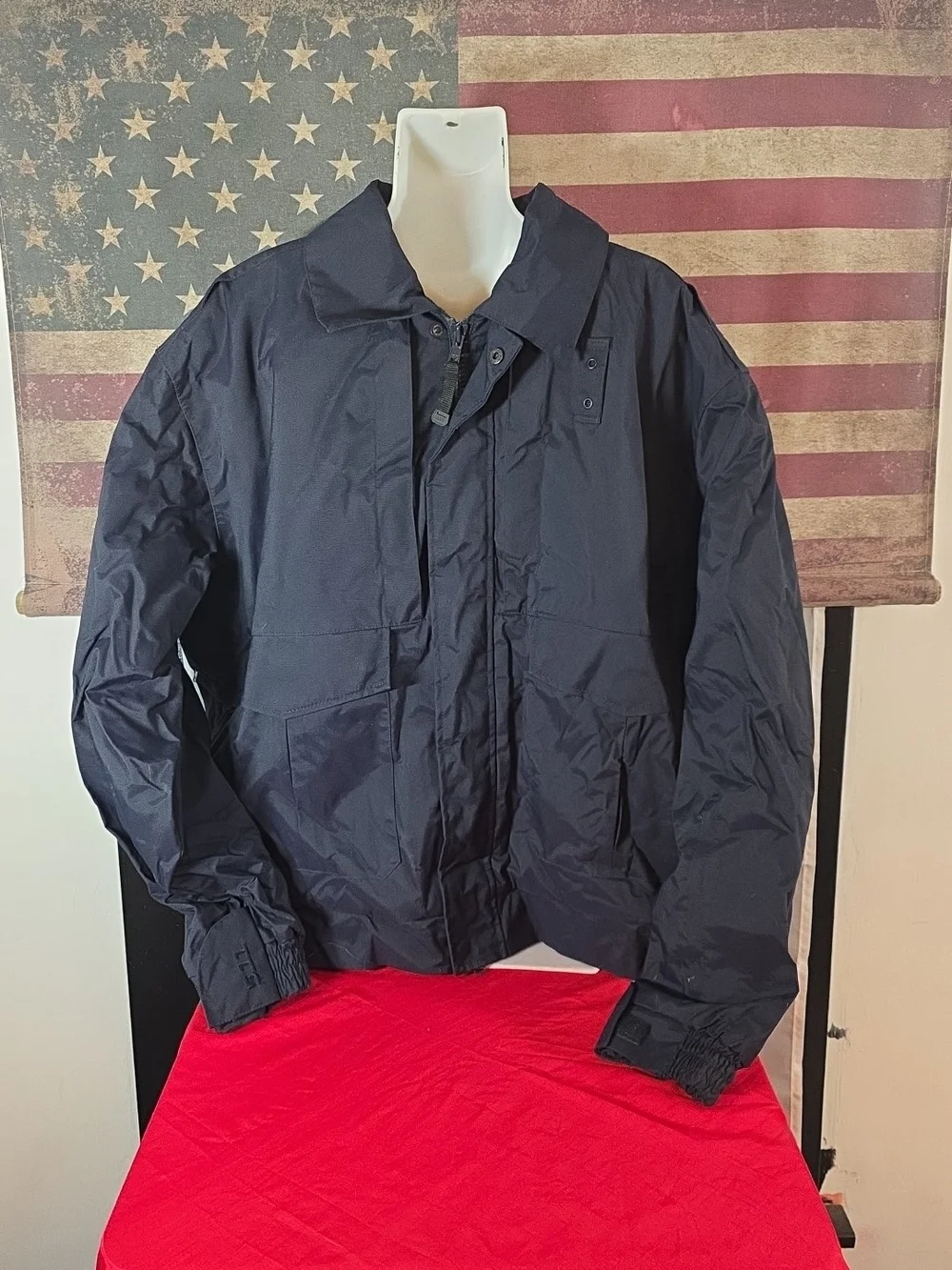 5.11 Tactical Men's Fast-Tac Duty Jacket Full-Zip Warmer Pockets Blue Size XL